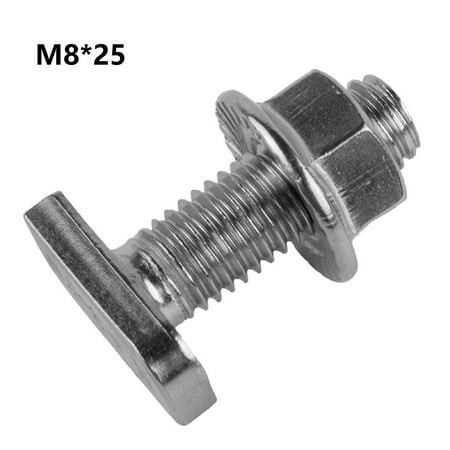 

304 Stainless Steel Hammer Head Screws with Flange Nuts M8 (Pack Of 20) Din 6923