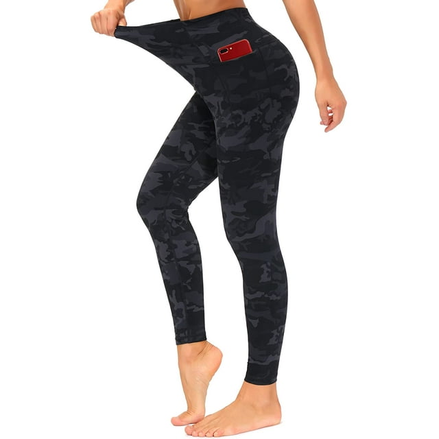 High Waisted Leggings for Women Tummy Control Workout Running Yoga Pants with Pockets