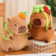 thumbnail image 2 of Bonita mochila de tortuga Capybara Snotty con moco Nasal estirable, simulación de animales, decoración de cabeza de fruta esponjosa, regalo de pan, 2 of 5