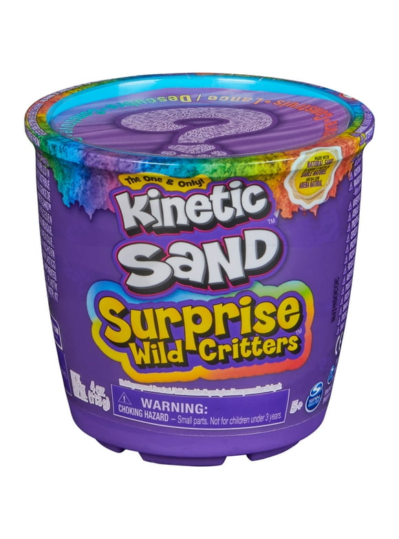 Kinetic Sand Surprise Wild Critters Play Set with Storage