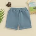 thumbnail image 3 of Bagilaanoe Toddler Baby Boy Girl Shorts Elastic Waist Drawstring Shorts Bottoms 6M 12M 18M 24M 3T Kids Summer Clothes, 3 of 6