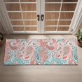 thumbnail image 2 of Pink Paisley and Floral Pattern Door Rugs,Washable Non Slip Door Mats Indoor,Decorative Door Mats,Entry Mat Indoor for Entrance,Bedroom,Kitchen,Bathroom,16"x47", 2 of 6