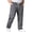 Gray, variant on WIZUTIZ Men’s Stretch Jeans Drawstring Elastic Waist Classic Straight Leg Business Casual Pants with Pocket Daily Loose Fit Work Denim Long Pants