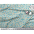 thumbnail image 3 of Soimoi Poly Georgette Fabric Artistic Leaves Print Fabric by the Yard 52 Inch Wide, 3 of 5