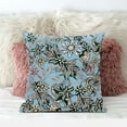 thumbnail image 3 of Flying Floral Paisley Throw Pillow in Blue Green Purple 18x18, 3 of 5