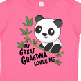 thumbnail image 4 of Inktastic My Great Grandma Loves Me Cute Panda Boys or Girls Toddler T-Shirt, 4 of 5