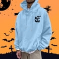 thumbnail image 4 of HUITKMM Oversized Hoodie Men's Halloween Printed Hooded Sweatshirt Fashionable Tops for Men 4754, 4 of 8