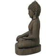 thumbnail image 5 of John Timberland Sitting Buddha Statue Sculpture Zen Asian Decor Outdoor Garden Yard Dark Sandstone Faux Stone Finish 29 1/2" High, 5 of 7