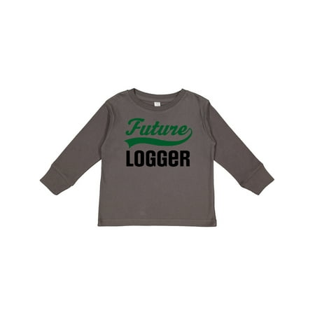 

Inktastic Logging Future Logger Gift Toddler Boy Girl Long Sleeve T-Shirt