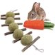 thumbnail image 1 of Juguetes para masticar conejos, materiales 100% naturales hechos a mano para mejorar la salud dental Afortunado Sencillez, 1 of 4