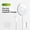 White, variant on 25W for MagSafe Wireless Charger, Fast Magnetic Wireless Charging Pad Qi2.2 Certified Aluminum Alloy Glass Panel Ultra-thin Portable for iPhone 17 16 15 14 13 12 Series& AirPods 4-2 Pro, with US Adap