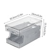 thumbnail image 3 of Organizador enrollable para refrigerador, 24 unidades, bandeja para refrigerador, caja de almacenamiento con tapa para alimentos y bebidas., 3 of 3