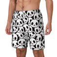 thumbnail image 2 of Uemuo Cute Panda Pattern Mens Swim Trunks Quick Dry Board Shorts with Mesh Lining, Stretch Beach Shorts Quick Dry No-Chafing Board Shorts-3X-Large, 2 of 9