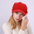thumbnail image 6 of MESSUEN Beret Hats for Women Winter Hats for Women Warm Hats for Women Hats for Women Brimless Hats for Men Winter Hat Women Beanie Caps for Men Z Red One Size, 6 of 9