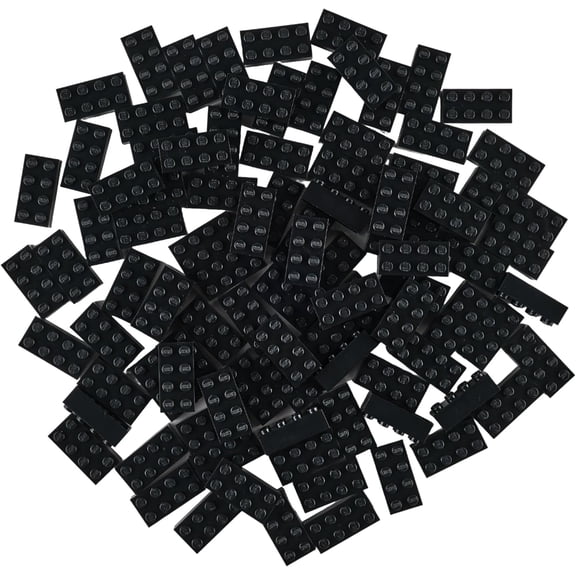Classic Bricks Starter Kit - 96-Piece Black 2x4 Set - Compatible with Major Brick Brands - Building Blocks for Ages 3  - Encourages Creativity & Imagination