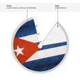 thumbnail image 4 of Xmas Tree Skirt Flag Of Cuban Tassel Edge Rustic Christmas Tree Skirts for Party Holiday Decorations 48", 4 of 6