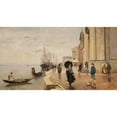 thumbnail image 2 of Franz Leo Ruben 18x12 Gold Ornate Wood Frame and Double Matted Museum Art Print Titled - Motif from Venice (1877), 2 of 4