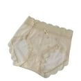 thumbnail image 3 of Fewfanhot Women's Lace Lightweight Briefs Breathable Mesh Design Soft Elastic Solid Color Comfortable Underwear, 3 of 3