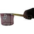 thumbnail image 3 of Hawaiian Angler 12" Red Net, Round Hoop, Wooden Handled Scoop Net, 3 of 4