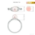 thumbnail image 4 of ANGARA Japanese Akoya Cultured Pearl and Diamond Infinity Ring in 925 Sterling Silver for Women | June Birthstone, Birthday, Anniversary, Jewelry Gift for Women | Pearl Ring, 4 of 7