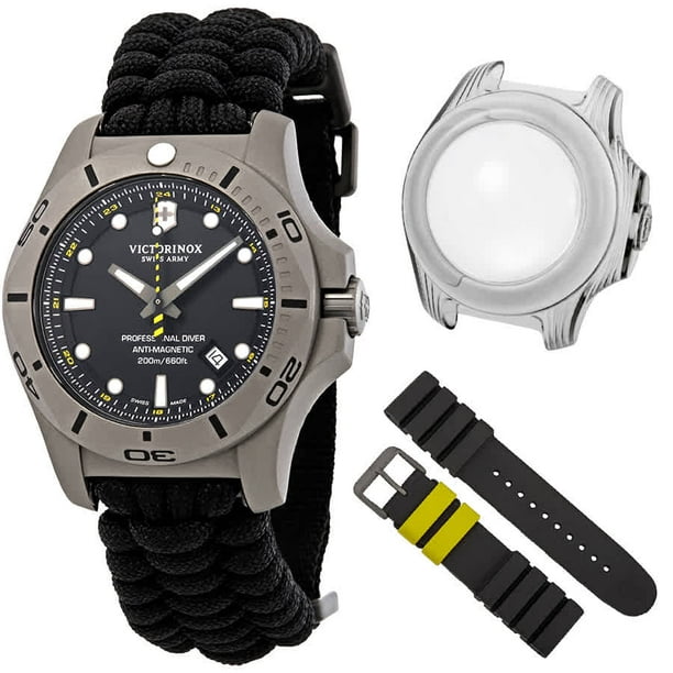 Victorinox I.N.O.X. Professional Diver Titanium Black Dial Men's Watch  241812