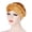 Gold, variant on Black Chemo Headwrap for Women Polyester Skull Cap Hair Loss Cover Lightweight Head Covering Hat One Size