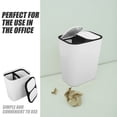 thumbnail image 6 of HOMEMAXS Double Compartment Rubbish Bin Kitchen Trash Can Garbage Bin Garbage Dry Wet Separation Can, 6 of 8