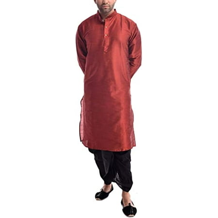 

Royal Kurta Mens Silk Blend Dhoti Kurta