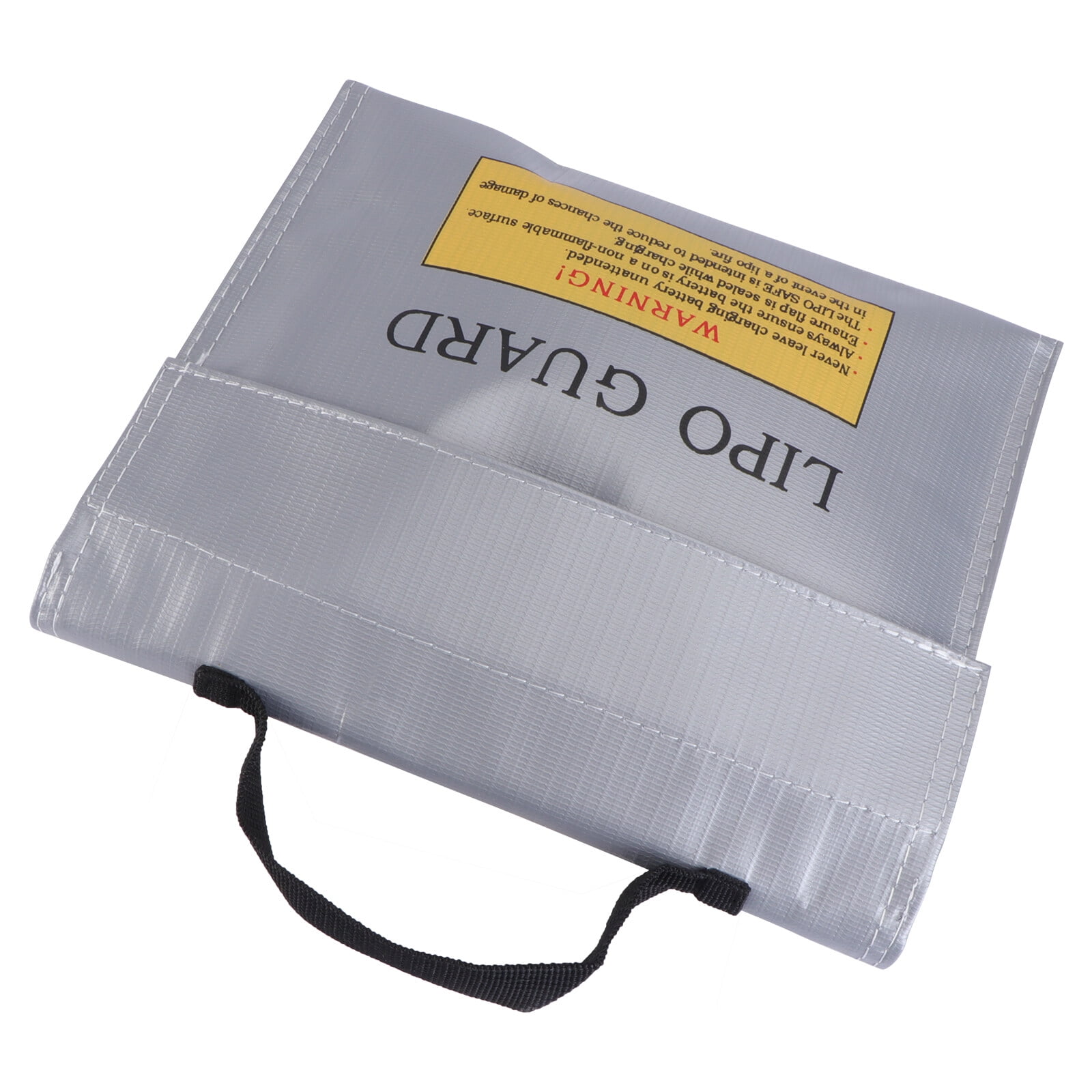 Heat-Resistant Battery Pouch Fireproof Battery Bag Protective Bag (Silver)