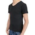 thumbnail image 2 of SHCKE Men's Casual Solid Undershirt V Neck Slim Fit T-Shirts Breathable Quick Dry T-Shirt, 2 of 5
