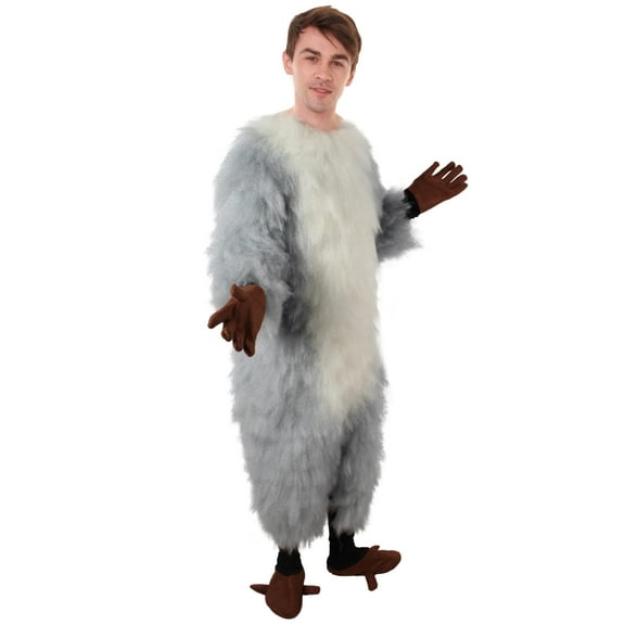 HPO Adult Unisex Mandrill Monkey grey Color Costume, Best for Halloween, Synthetic Fiber