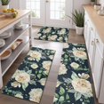 thumbnail image 2 of Pioneer Flower Floral Print Pattern Kitchen Rugs Sets Of 3,Kitchen Runner Rugs Non Skid Washable,Decorative Kitchen Floor Mats for Kitchen,Sink,Laundry,17"x30"+ 17"x47" + 17"x59", 2 of 6