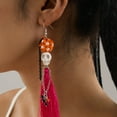 thumbnail image 4 of Gothic Skeleton Dangle Earrings Long Bohemian Tassels Jewelry for Women Everyday Ethnic Accessories, 4 of 16