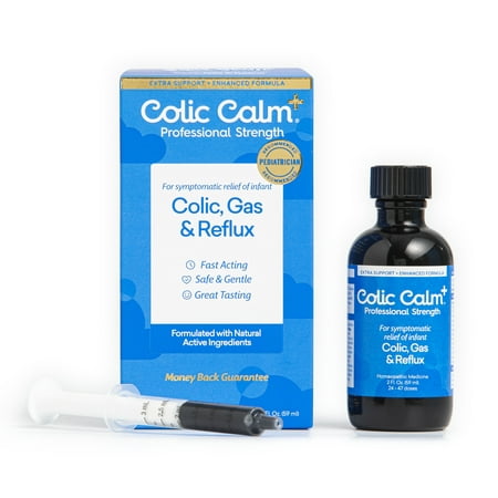 Colic Calm Plus Homeopathic Gripe Water for Colic, Gas and Upset (Best Medicine For Colic In Infants)