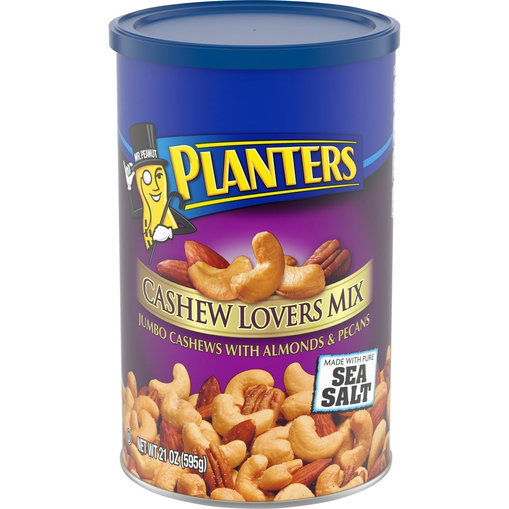 Planters Cashew Lovers Nut Mix with Jumbo Cashews, Almonds, Pecans