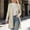Beige, variant on Womens Open Front Cardigan Long Sleeve Ribbed Knit Side Split Relaxed Fit Casual Layering Wardrobe Staple Everyday Wear Outerwear