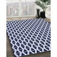 thumbnail image 3 of Ahgly Company Machine Washable Indoor Square Transitional Blue Area Rugs, 4' Square, 3 of 7