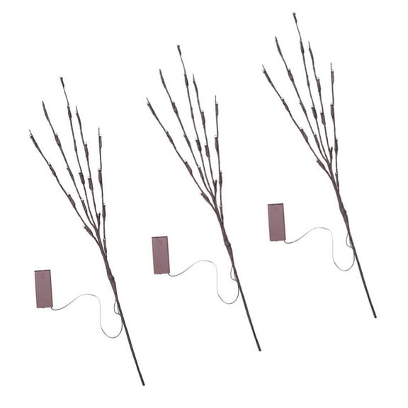EXHUMKY LED Branch Lights Simulated Branches Lamps Assorted Color 3Pcs