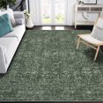 thumbnail image 4 of CAROMIO 9' x 12' Area Rug for Living Room Boho Vintage Rug Non Slip Green Indoor Rug, 4 of 5