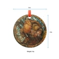 thumbnail image 5 of Gormund The Dwarf With His Battle Axe: Ornament Style Wall or Window Hanging Made With Real Glass, 2025, Holiday Decoration, Seasonal Keepsake Gift, 2025, Festive Home Accent,, 5 of 5