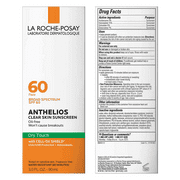 La Roche-Posay Anthelios Clear Skin Sunscreen Dry Touch SPF 60, 3.0 fl oz