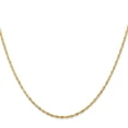 thumbnail image 2 of 10K Yellow Gold Rope Chain Styles Necklace 2.5 mm Diamond-Cut Lightweight 18 inch, 2 of 4