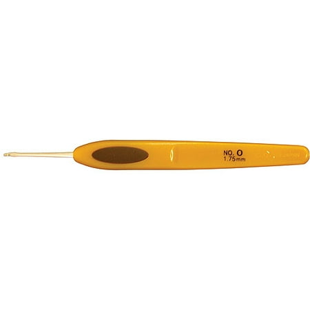 Clover Soft Touch Steel Crochet Hook, Size 0