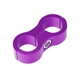 thumbnail image 4 of 4 Pcs AN8 Car Hose Separator Clamp Aluminum Alloy Fuel Line Mounting Divider Fitting Adapter Purple, 4 of 6