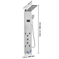thumbnail image 3 of KFFKFF 6 Modes Shower LED Panel Tower System Hydroelectricity Stainless Steel, 3 of 9