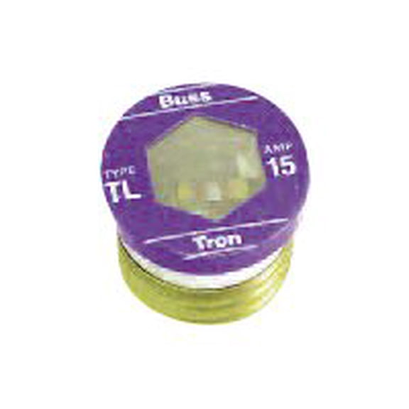 Bussman TL-15PK4 15 Amp Time Delay Plug Fuses 4 Count
