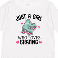 thumbnail image 4 of Inktastic Just A Girl Who Loves Skating Girls Long Sleeve Toddler T-Shirt, 4 of 5