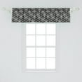 thumbnail image 2 of Ambesonne Abstract Window Valance, Grey Grunge Look Starry, 54" X 12", Charcoal Grey and White, 2 of 3