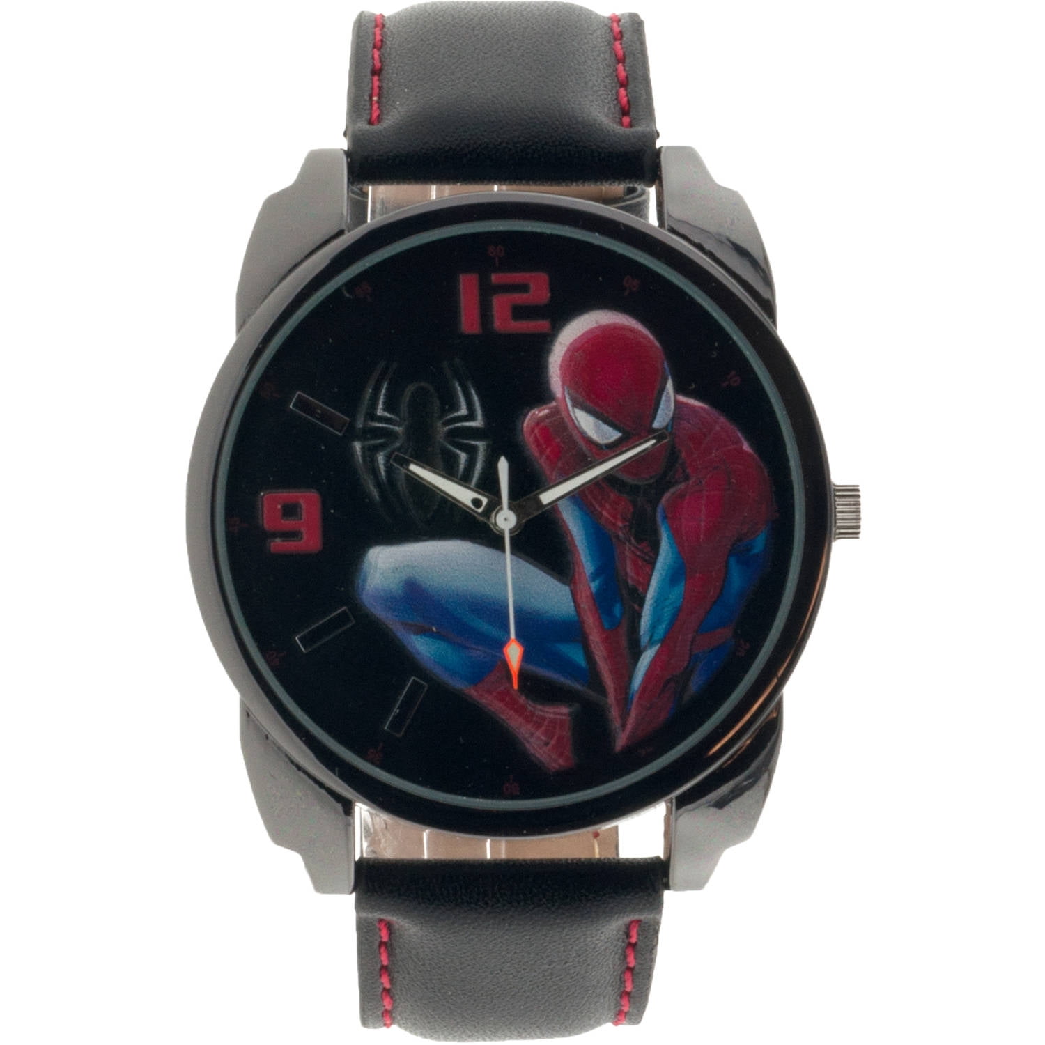Marvel - Spider-Man Men's Analog Watch, Black Strap - Walmart.com