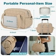 thumbnail image 5 of Novinter Travel Duffel Bag 2 Pack, Gym Bag with Wet Pocket for Women, Lightweight Carry on Weekender Duffel, Water Resistant - Camel, 5 of 7